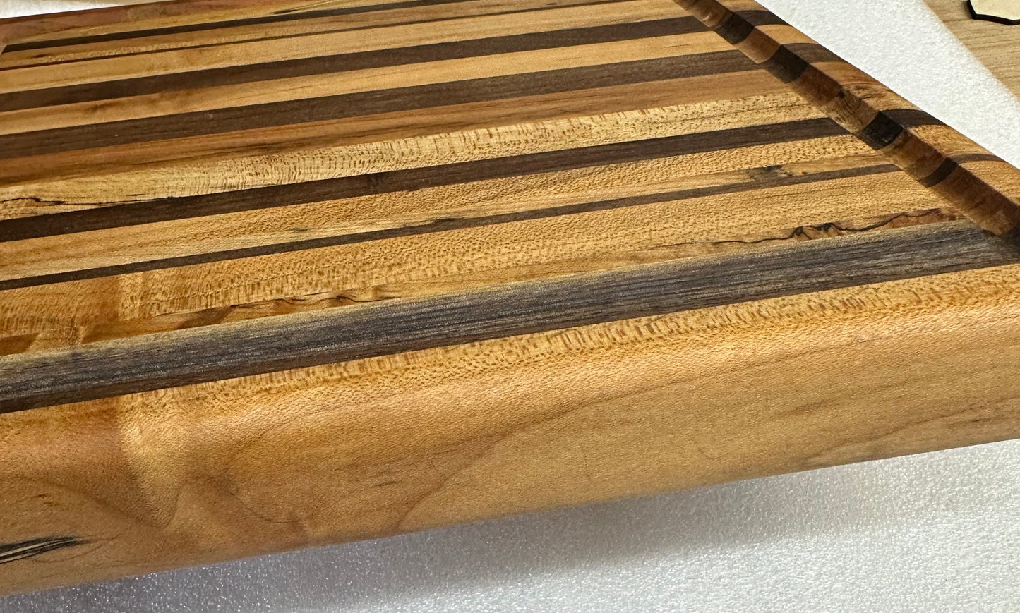 Mixed Wood Cutting Board with juice groove