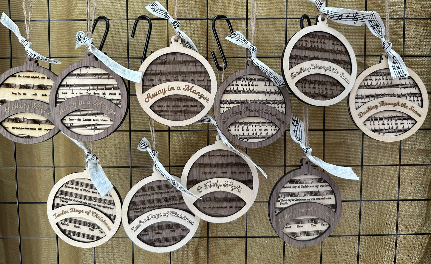 Sheet Music Ornaments