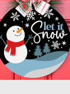 Winter Door Hanger Design and Drive