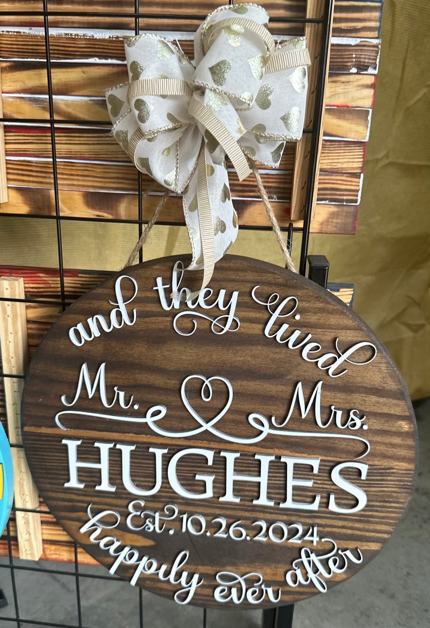 Newlywed door hanger