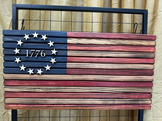 Stained Betsy Ross 1776 Flag