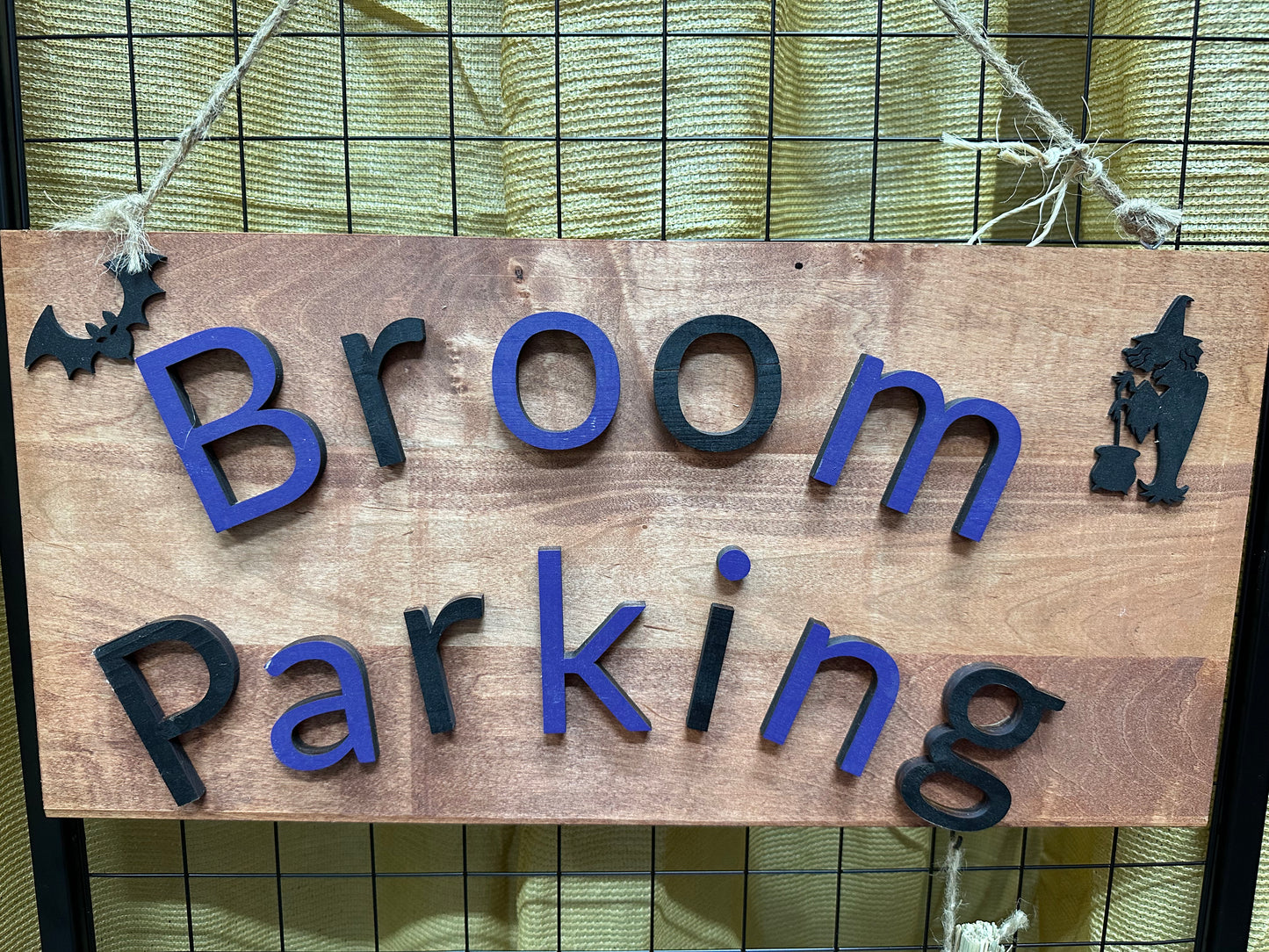 Broom Parking Sign