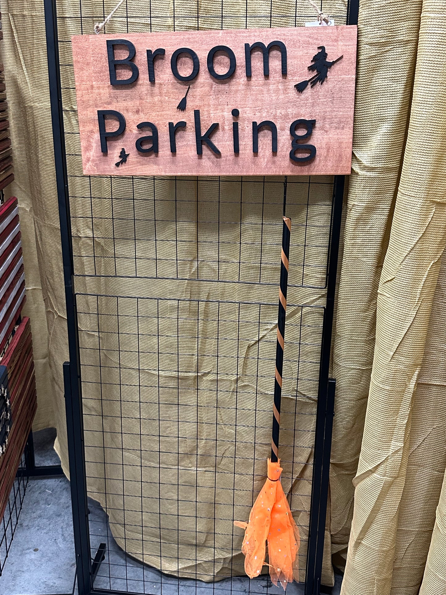 Broom Parking Sign