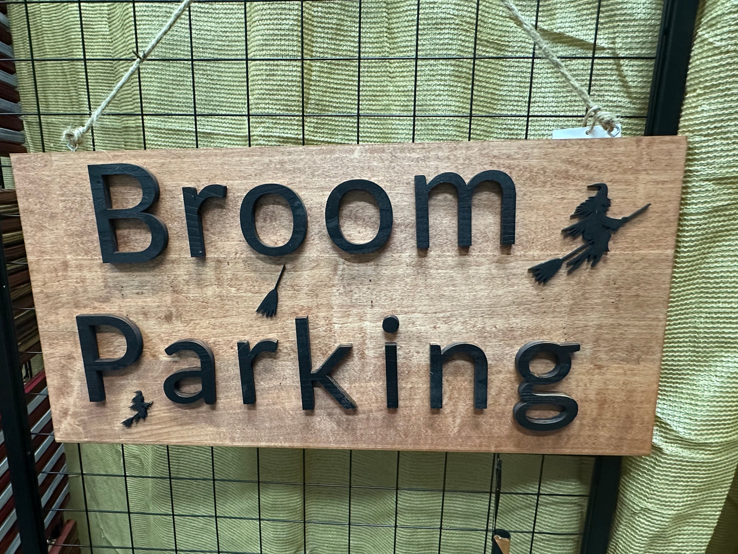 Broom Parking Sign