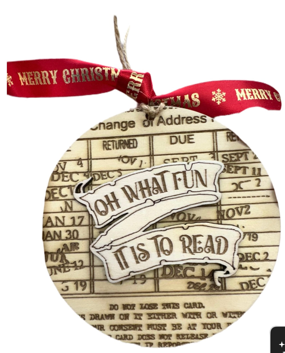 Book Lover Ornament