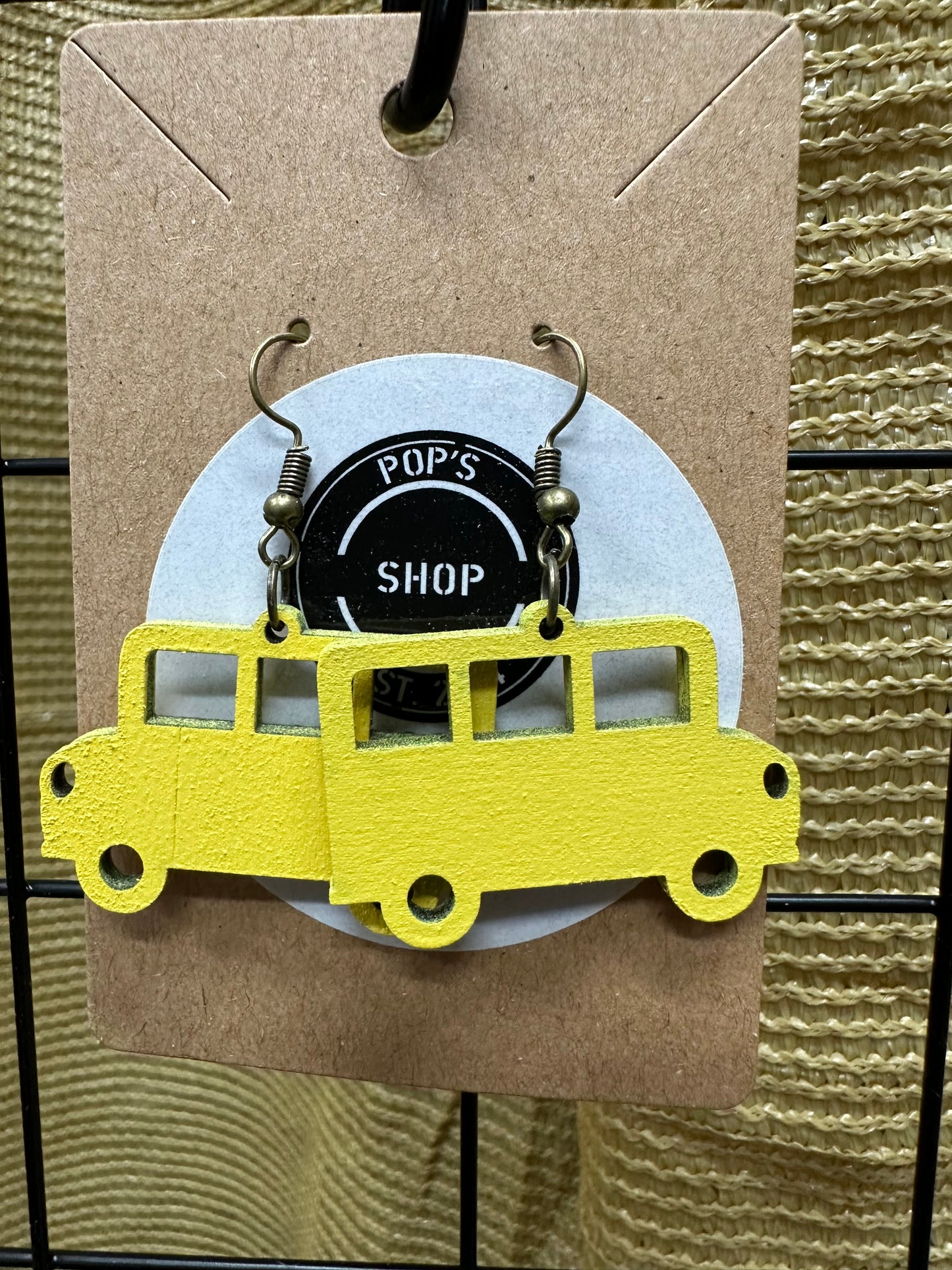 Yellow School Bus Earrings