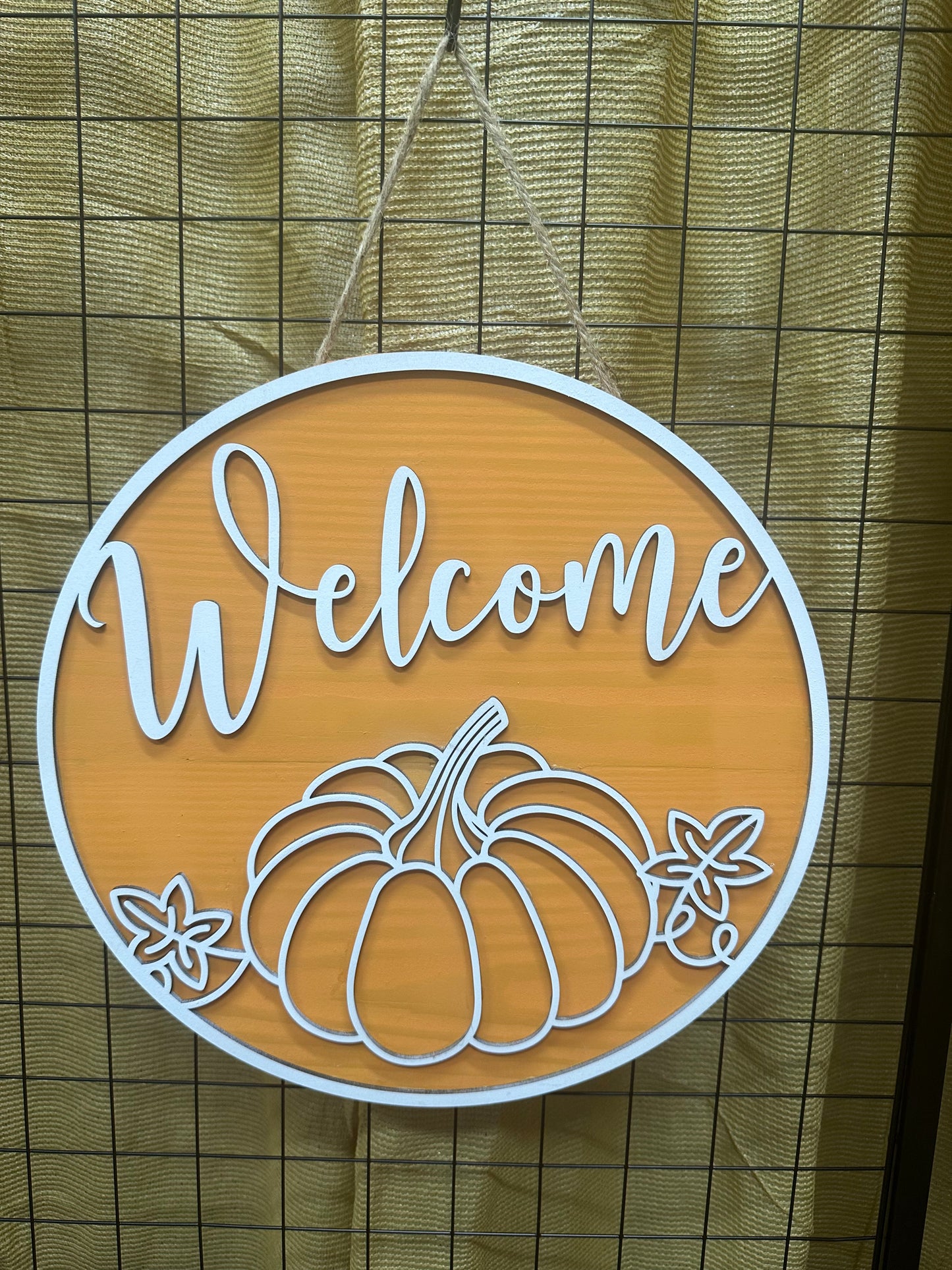 Fall "Welcome" Door Hanger