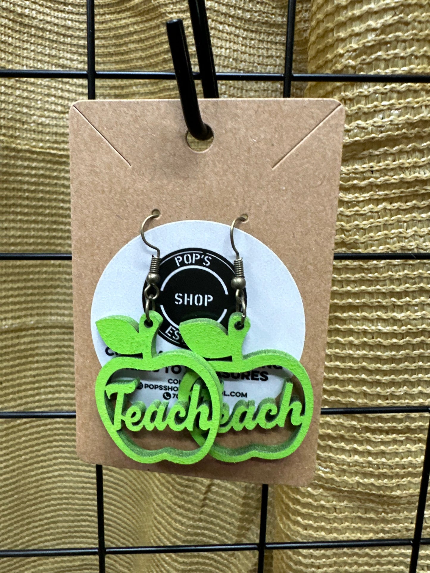 "Teach" Earrings